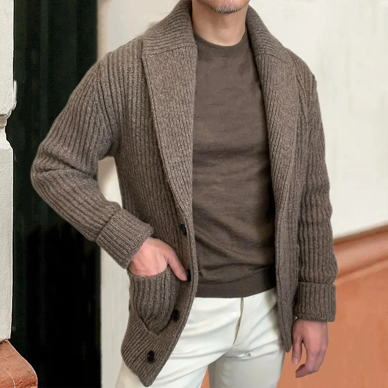 Men's Sweaters Cardigan Lapel  - Down Jacket Packable ulasan dan harga