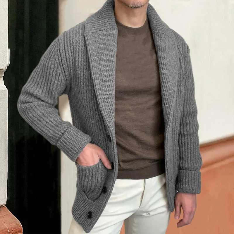 Men's Sweaters Cardigan Lapel  - Down Jacket Packable ulasan dan harga