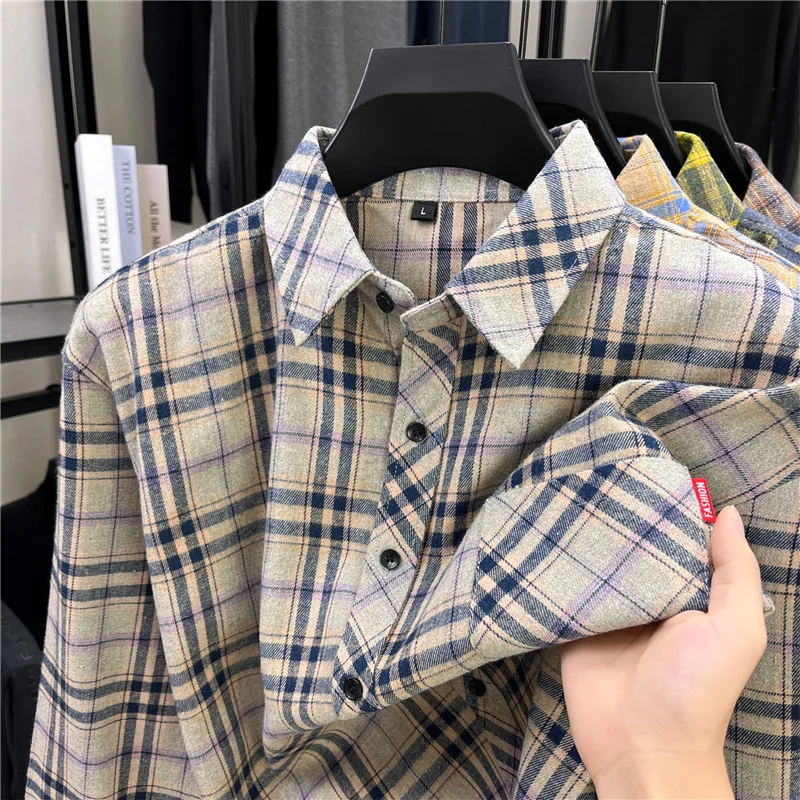 Mens Long Retro Plaid Flannel  - Flannel Shirt Lined ulasan dan harga
