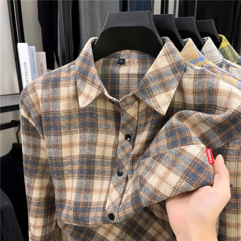 Mens Long Retro Plaid Flannel  - Flannel Shirt Lined ulasan dan harga