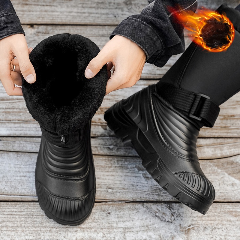 Men's New Snow Boots for Autum - Waterproof Winter Boot ulasan dan harga