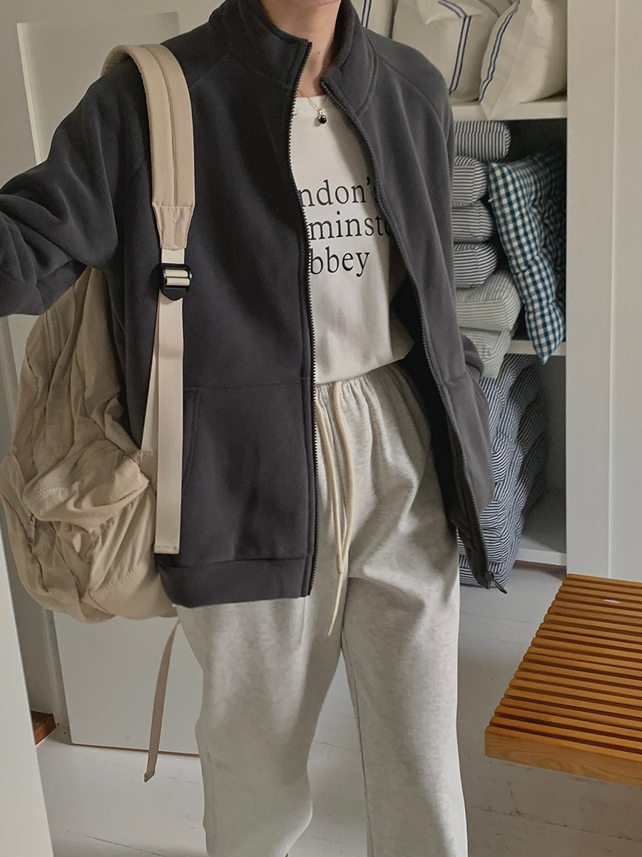 Fleece Sweatshirt No Hat Women - Sherpa Hoodie Fleece ulasan dan harga