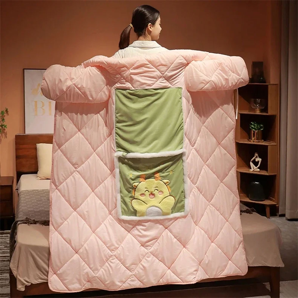 Wearable Blanket Cozy Fleece W - Sherpa Hoodie Fleece ulasan dan harga