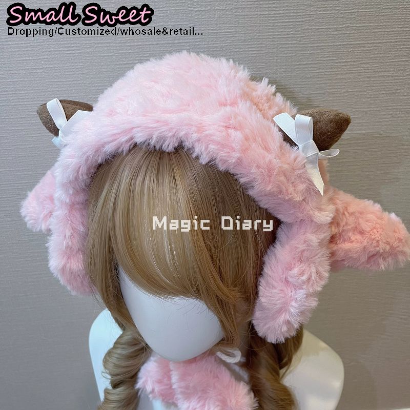 Women Subcultural Y2K Girl Lam - Winter Headband Fleece ulasan dan harga