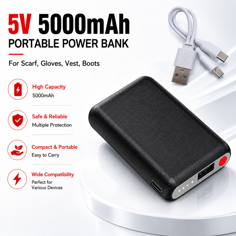 5V 5000mAh Heated Gloves Batte - Heated Vest Battery ulasan dan harga