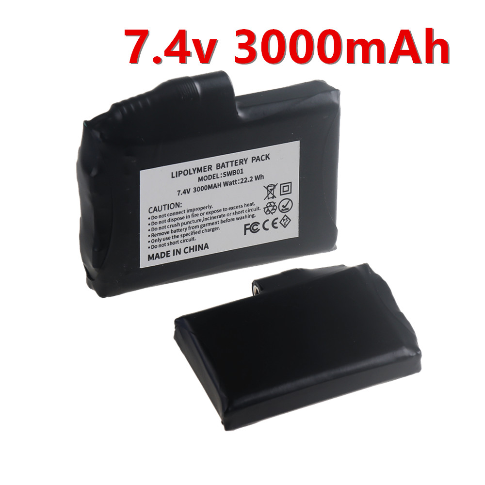 7.4V 3000mah Li-Polymer Batter - Heated Vest Battery ulasan dan harga