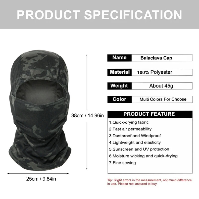 Camouflage Balaclava Hat Cycli - Balaclava Ski Mask ulasan dan harga