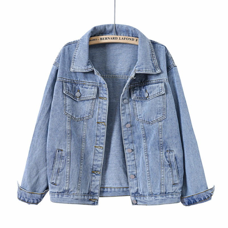 Solid Short Women's Denim Coat - Down Jacket Packable ulasan dan harga