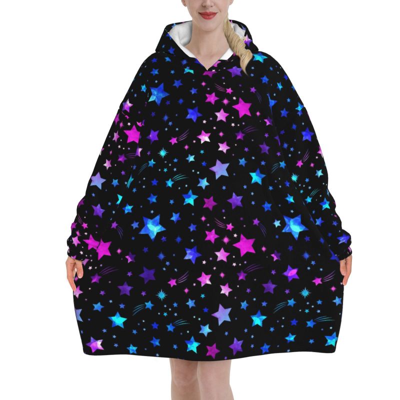 Space Galaxy Constellation Zod - Sherpa Hoodie Fleece ulasan dan harga